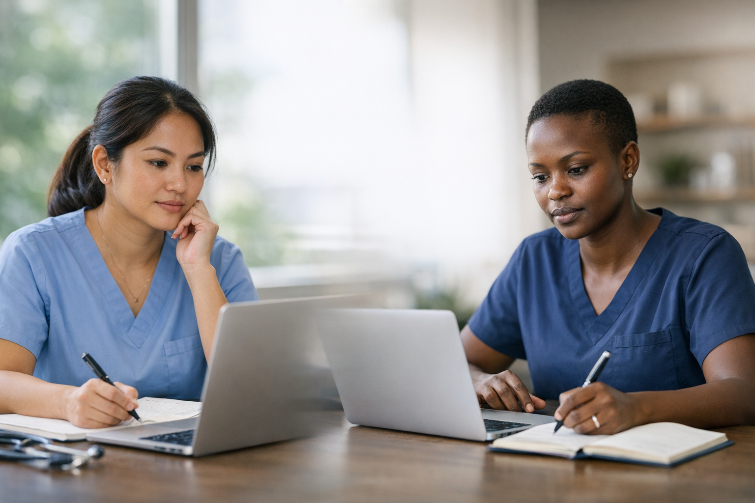 International nurses from multiple backgrounds